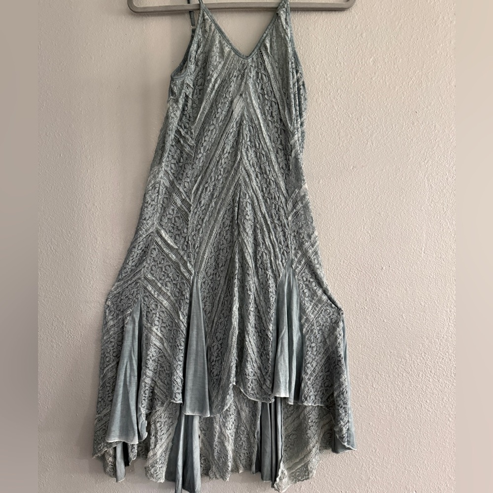 POL dusty Blue Lace Dress